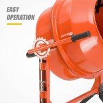 Portable 5.0 Cu Ft Electric Cement Mixer