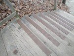 Non-Slip Aluminum Stair Tread with Wood Screws