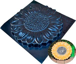 Flower Stepping Stone Concrete Mold for Gardens