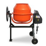 Electric 5.0 Cu. FT Concrete Mixer with Wheel