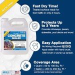 Concrete Driveway Sealer with Stain Guard - 1 Gallon