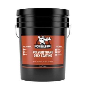 Misty Grey Liquid Rubber Deck Coating, 4 Gallon