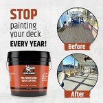 Misty Grey Liquid Rubber Deck Coating, 4 Gallon