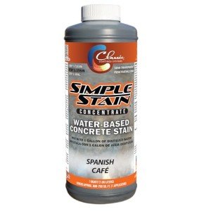 Spanish Cafe Concrete Stain - Easy, Fast Drying