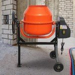 Electric 5.0 Cu. FT Concrete Mixer with Wheel