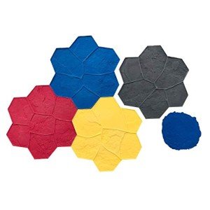 Walttools Random Stone Concrete Stamp Set - 8 Pieces