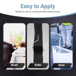 Jet Black High-Performance Concrete Floor Paint 1 Quart