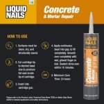 Gray Concrete and Mortar Repair Adhesive - 10.3 oz