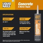 Gray Concrete and Mortar Repair Adhesive - 10.3 oz