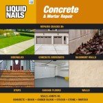 Gray Concrete and Mortar Repair Adhesive - 10.3 oz