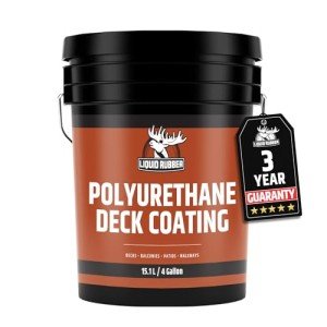 Liquid Rubber Smooth Polyurethane Deck Coating – 4 Gallon