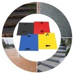 24"x24" Concrete Stamps Set with 4 Molds