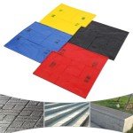 4PCS Concrete Stamp Mat Set - Realistic Texture