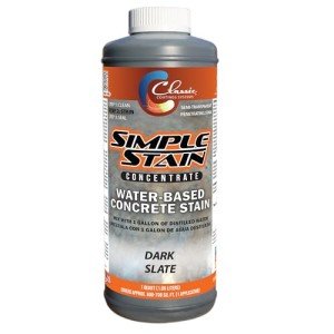 Dark Slate Concrete Stain - Water-Based, Easy Use