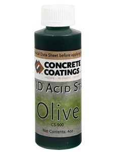 Olive Vivid Acid Stain for Concrete - 4oz