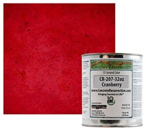 Cranberry TSC Concrete Dye Concentrate, 32oz