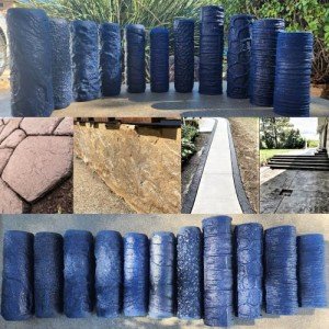 Weathered Flagstone Concrete Stamp Texture Roller Tool