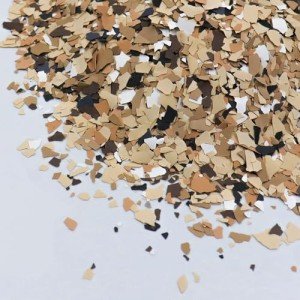 Earth Yellow & Multi-Color Epoxy Floor Flakes