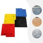 4-Piece Slate Texture Concrete Stamp Set 24"x24