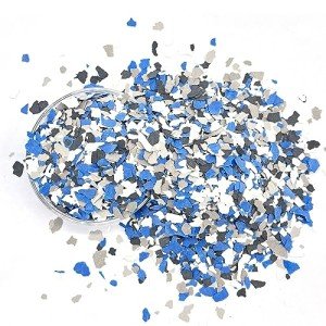 Blue Decorative Color Chips for Epoxy Floors 1.1LB