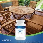 Seal-Once Semi-Transparent Brown Liquid Wood Treatment