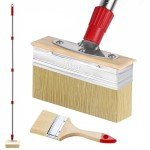 60" Long Handle Deck Stain Brush Set