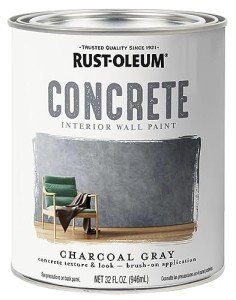 Rust-Oleum Charcoal Concrete Wall Paint - Quart