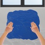 36" Concrete Slate Seamless Stamp Mat (Blue)