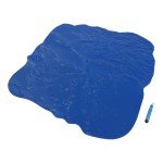 36" Concrete Slate Seamless Stamp Mat (Blue)