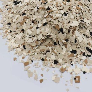 Decorative Epoxy Floor Flakes - Earthy Colors