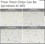 Decorative Epoxy Floor Flakes - Black/White/Yellow/Gray
