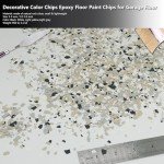Decorative Epoxy Floor Flakes - Black/White/Yellow/Gray