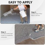 Decorative Epoxy Floor Flakes - Black/White/Yellow/Gray
