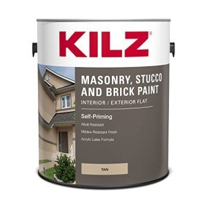 Self-Priming Tan Paint for Masonry and Brick