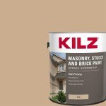 Self-Priming Tan Paint for Masonry and Brick