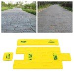 3-Pack Polyurethane Concrete Stamps for DIY Projects