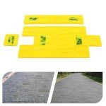 3-Pack Polyurethane Concrete Stamps for DIY Projects