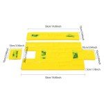 3-Pack Polyurethane Concrete Stamps for DIY Projects