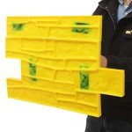 3-Pack Polyurethane Concrete Stamps for DIY Projects
