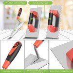 8" Stainless Steel Concrete Finishing Trowel - Soft Grip