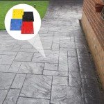 Lemoeyes 4-Pack Decorative Concrete Stamp Mats