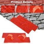 Realistic Slate Texture Concrete Stamps Set
