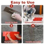 Realistic Slate Texture Concrete Stamps Set