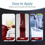 Wine Red High-Performance Concrete Paint - 1 Quart