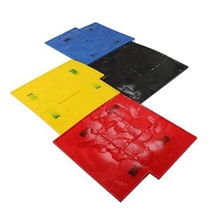 4-Pack Concrete Stamps for Pathways and Walls