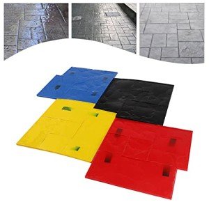 4-Pack Concrete Stamps for Pathways and Walls