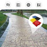 4-Pack Concrete Stamps for Pathways and Walls
