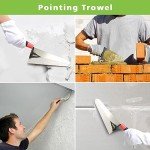 8" Stainless Steel Concrete Finishing Trowel - Soft Grip