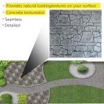 Stone Tile Texture Concrete Stamp for Landscaping