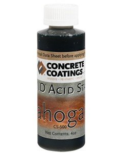 Vivid Mahogany Acid Stain for Concrete 4oz